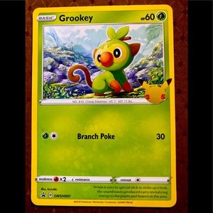 Pokémon GROOKEY Oversized Card First Partner pack